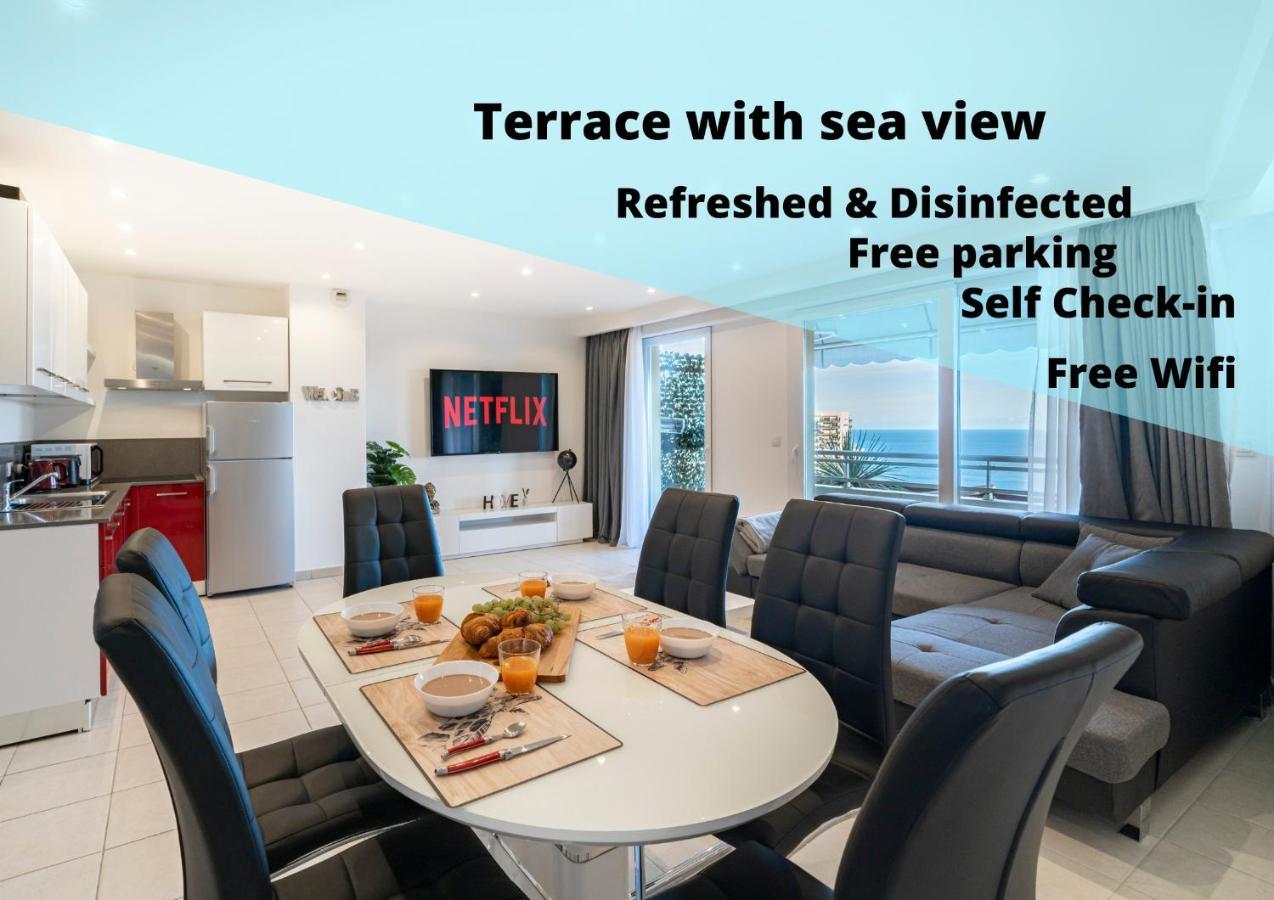Frontiere Monaco, Terrasse, Vue Mer, Parking - Ab Босолей Экстерьер фото